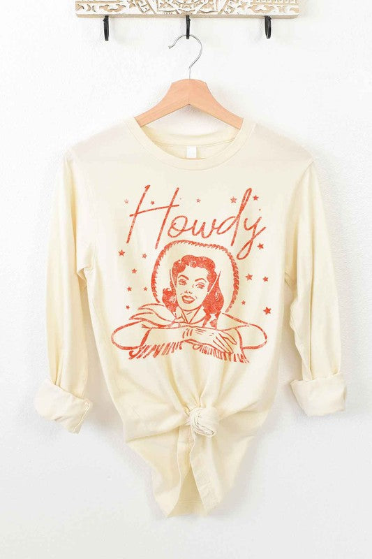 Howdy Cowgirl Long Sleeve Tee