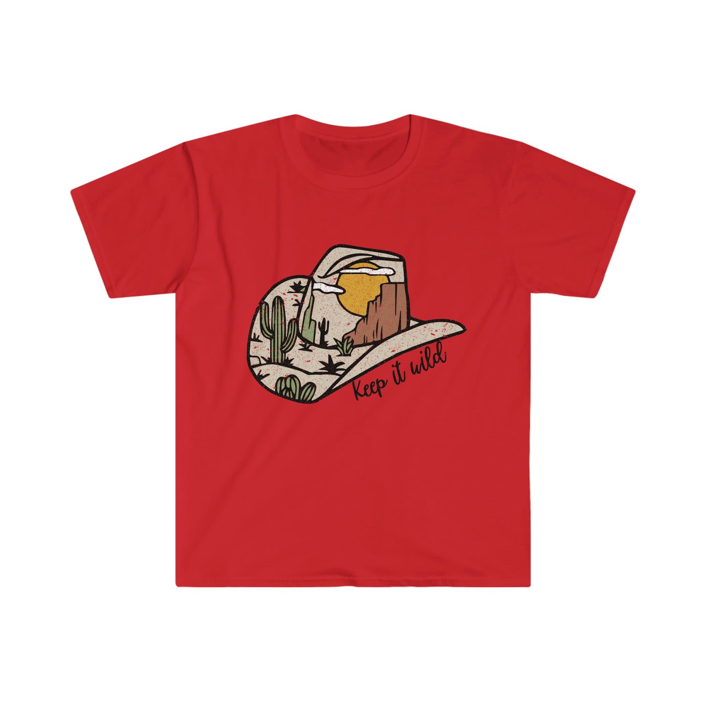 Keep it wild desert hat graphic tee