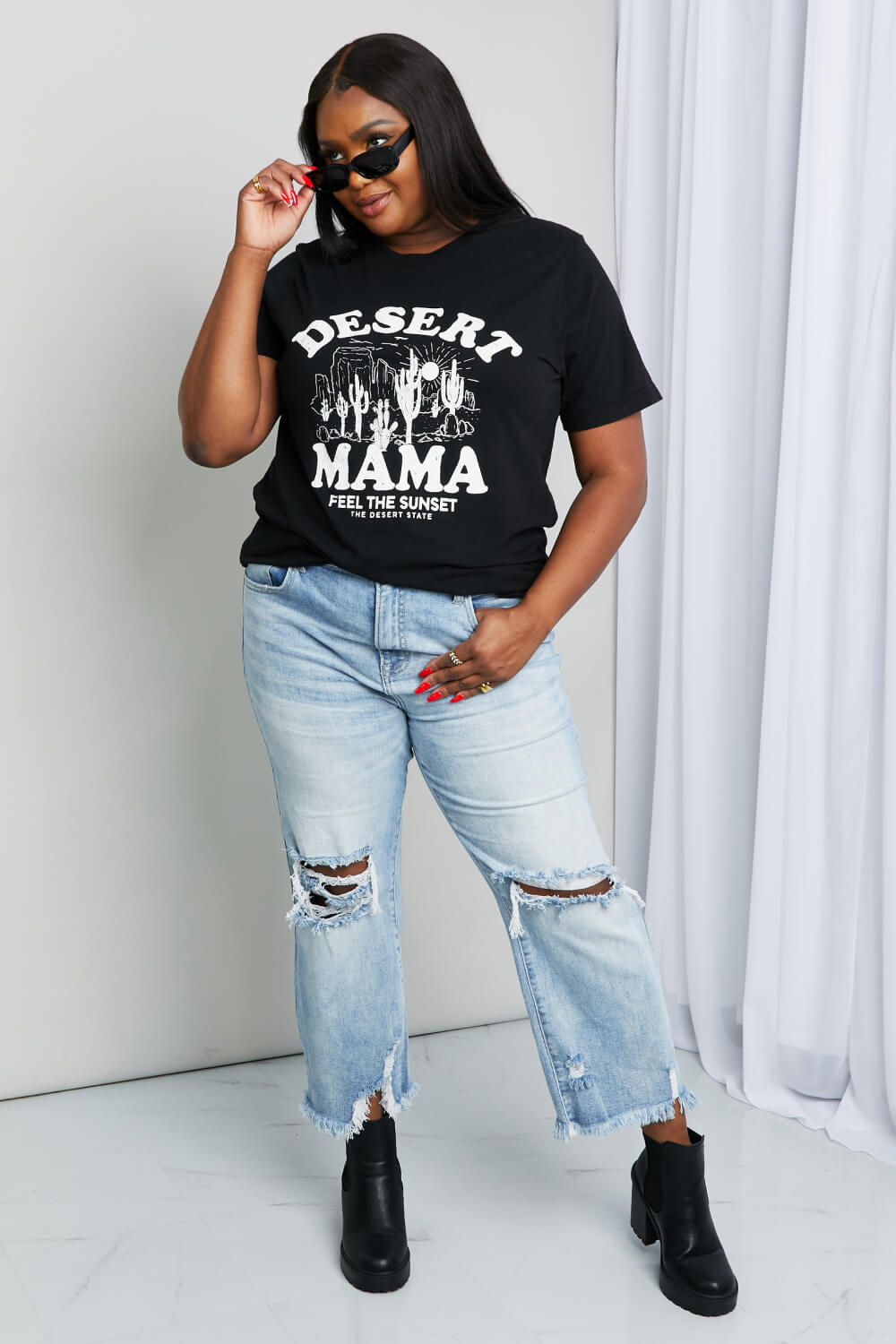 MineB Full Size Desert Mama Graphic Tee