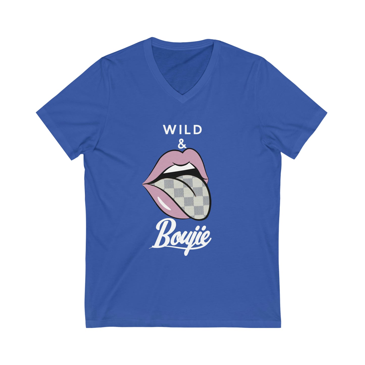 Unisex Jersey Short Sleeve V-Neck Tee