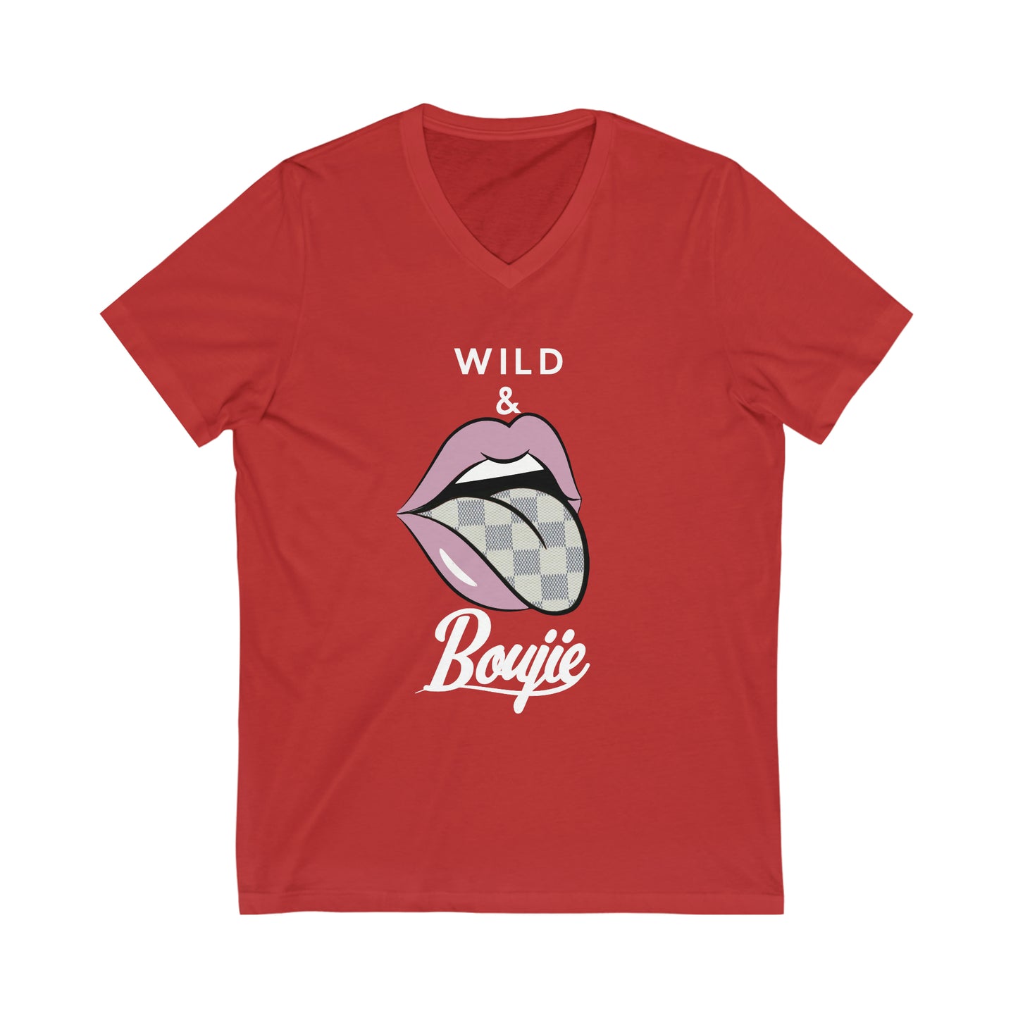 Unisex Jersey Short Sleeve V-Neck Tee