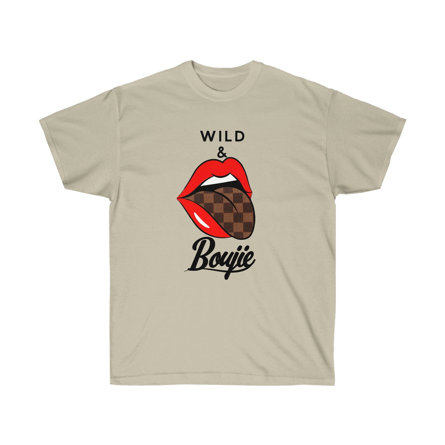 Wild and boujie red lip ultra cotton t-shirt