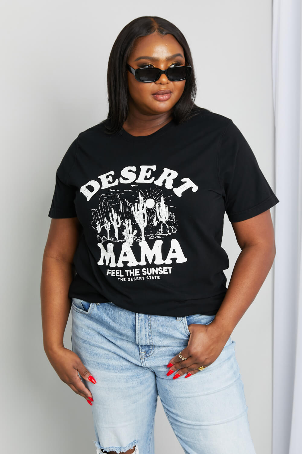MineB Full Size Desert Mama Graphic Tee