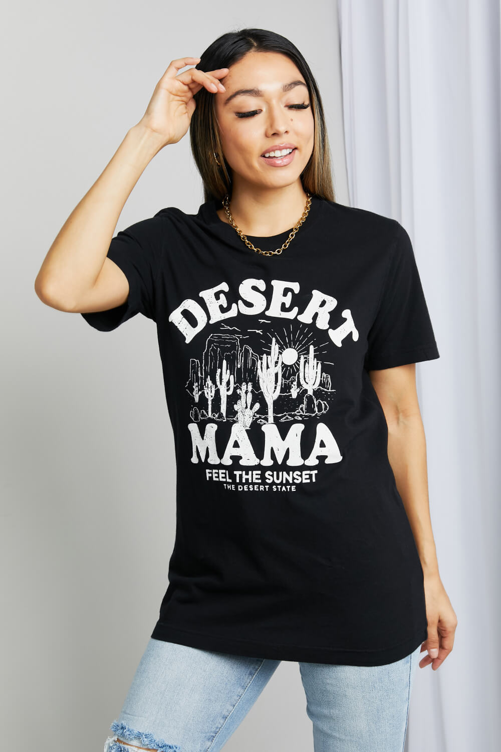 MineB Full Size Desert Mama Graphic Tee