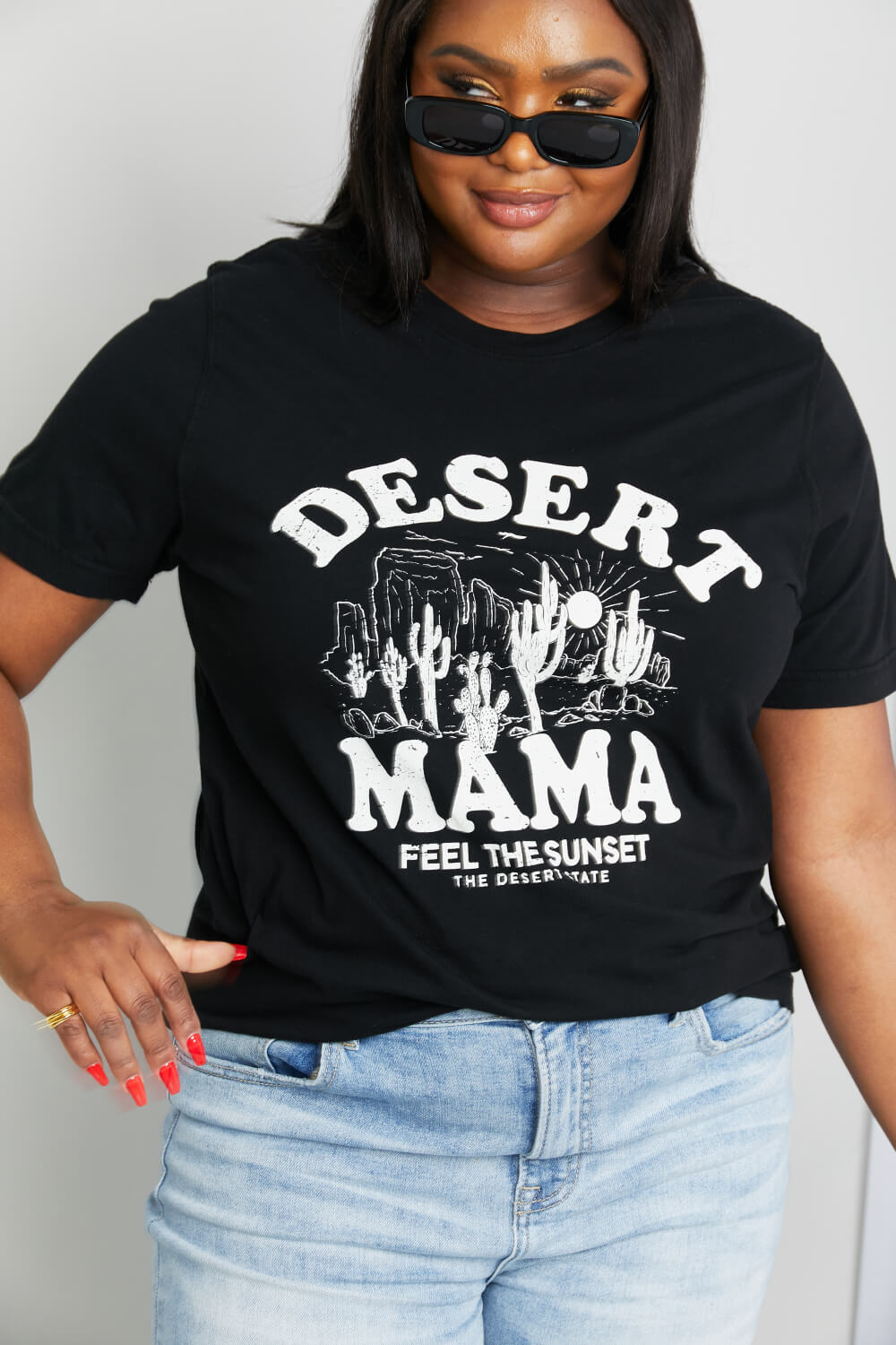 MineB Full Size Desert Mama Graphic Tee