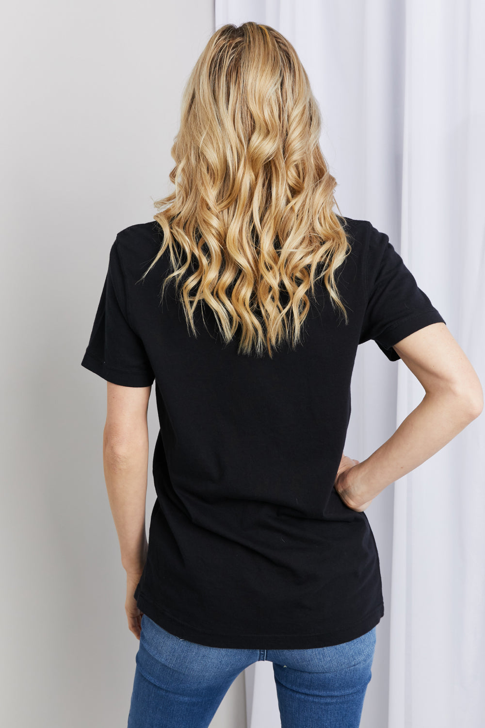 MineB Full Size Wild Free Graphic Round Neck Tee