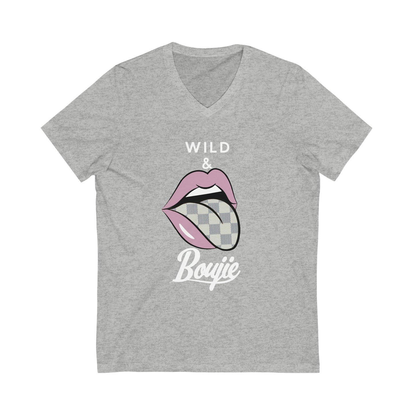Unisex Jersey Short Sleeve V-Neck Tee