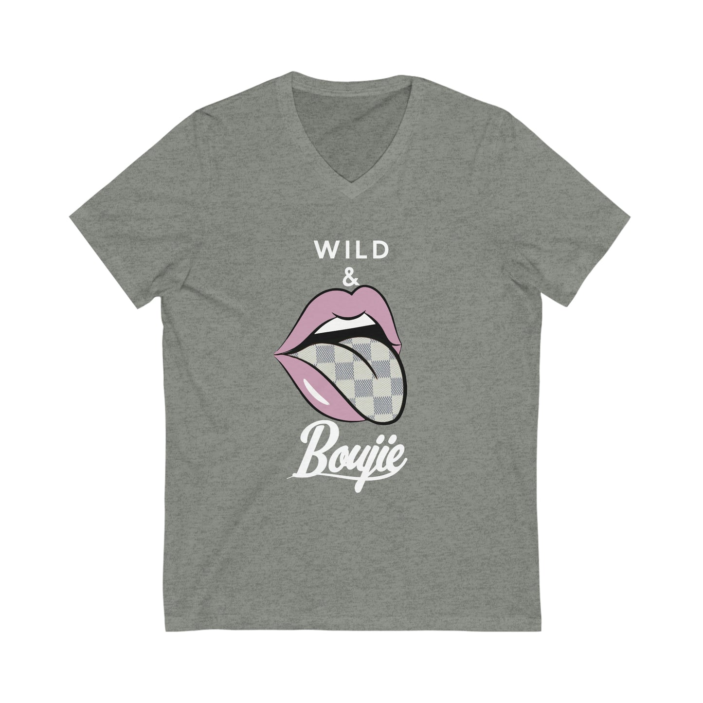 Unisex Jersey Short Sleeve V-Neck Tee