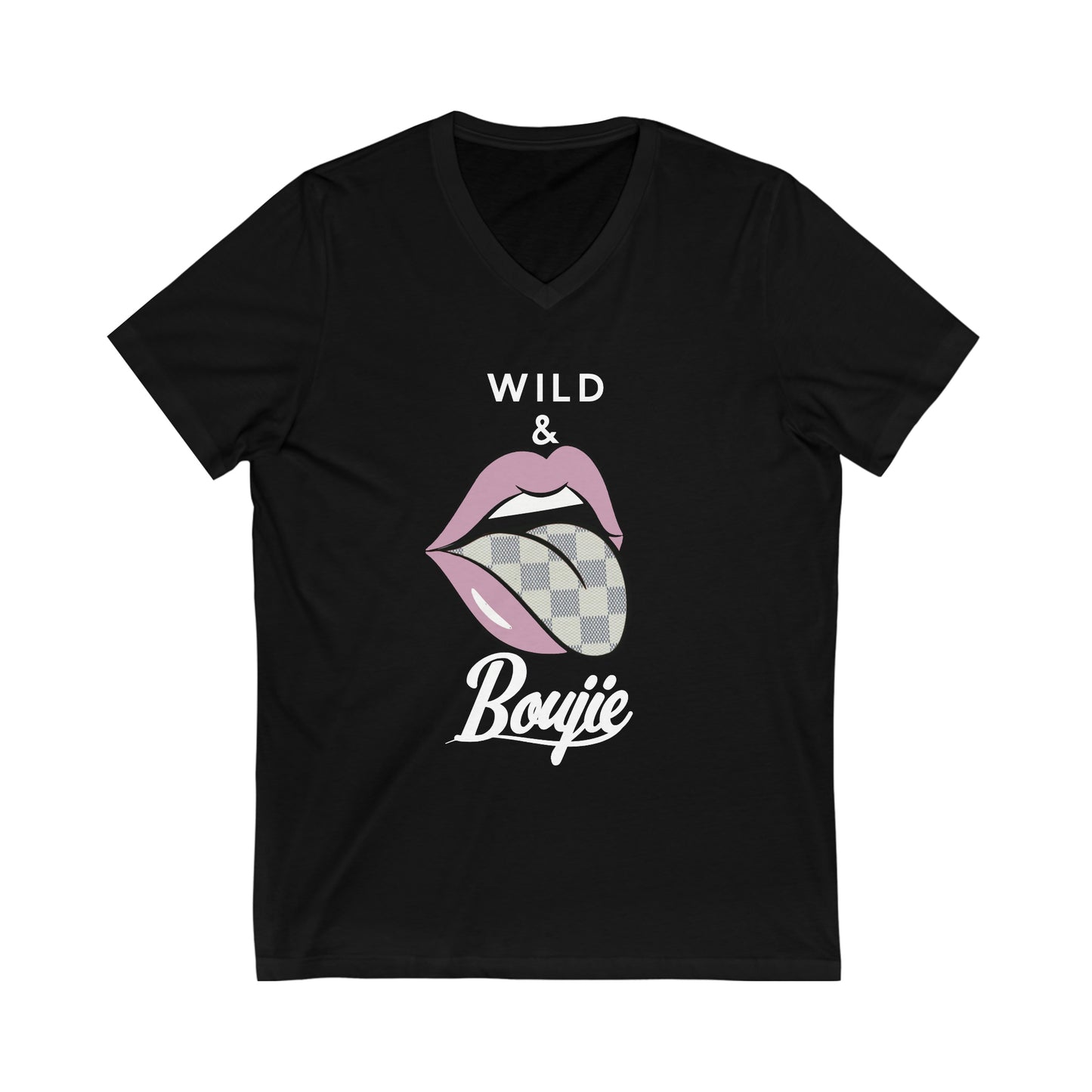 Unisex Jersey Short Sleeve V-Neck Tee