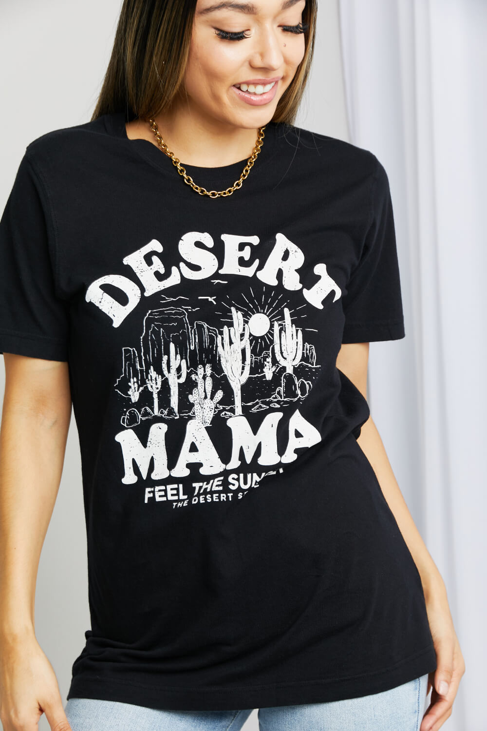 MineB Full Size Desert Mama Graphic Tee
