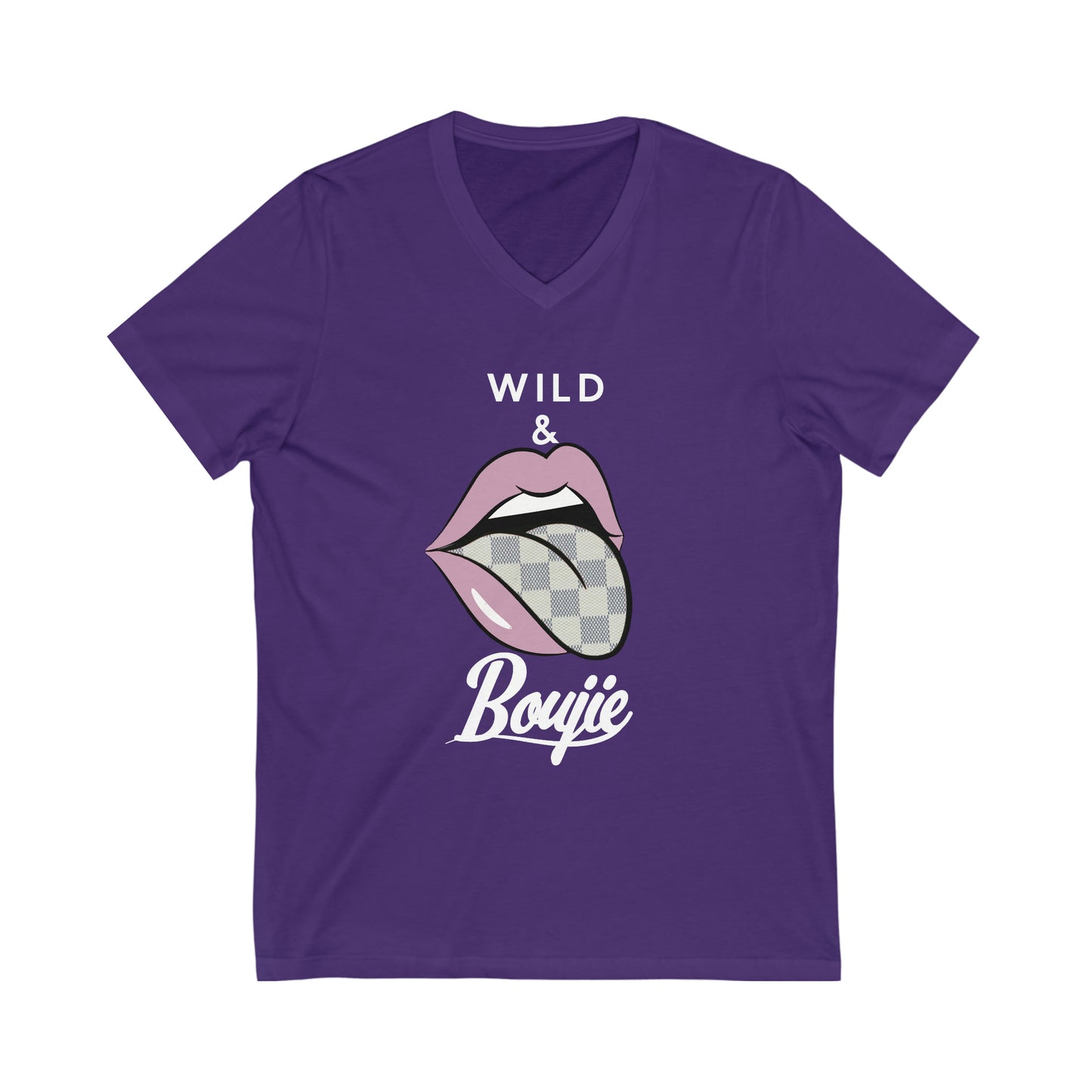 Unisex Jersey Short Sleeve V-Neck Tee
