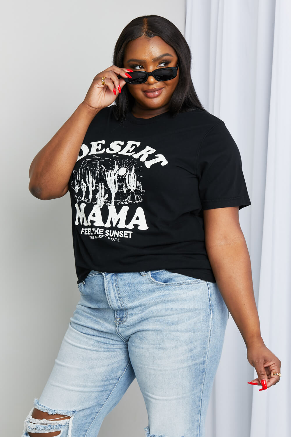 MineB Full Size Desert Mama Graphic Tee