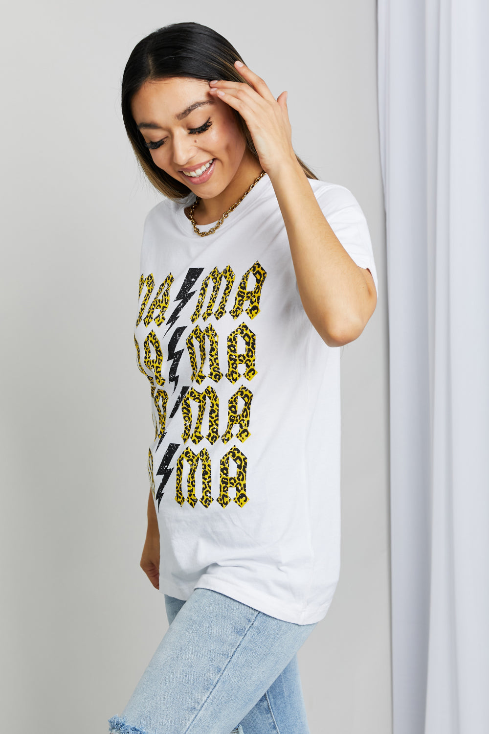 MAMA Leopard Lightning Graphic Tee
