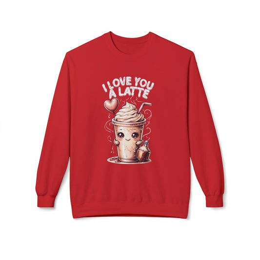 I Love You a Latte Crewneck Sweatshirt