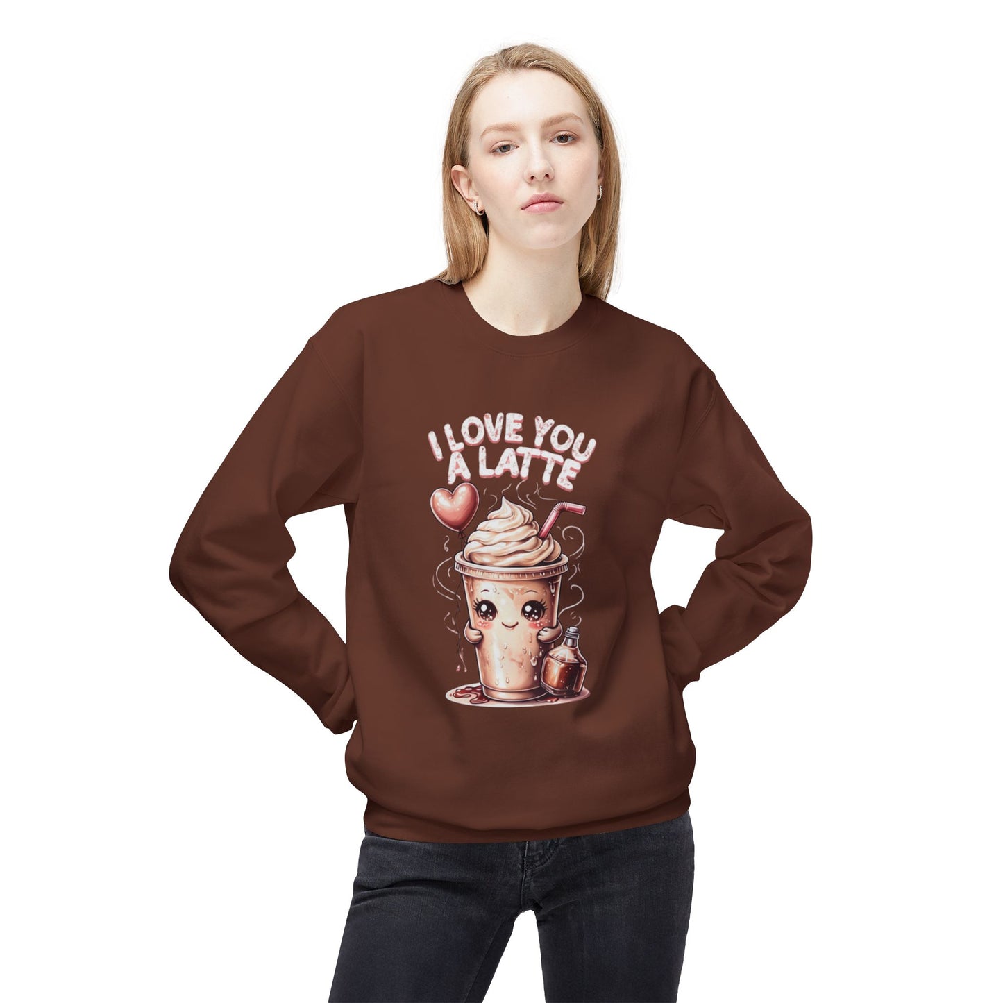 I Love You a Latte Crewneck Sweatshirt