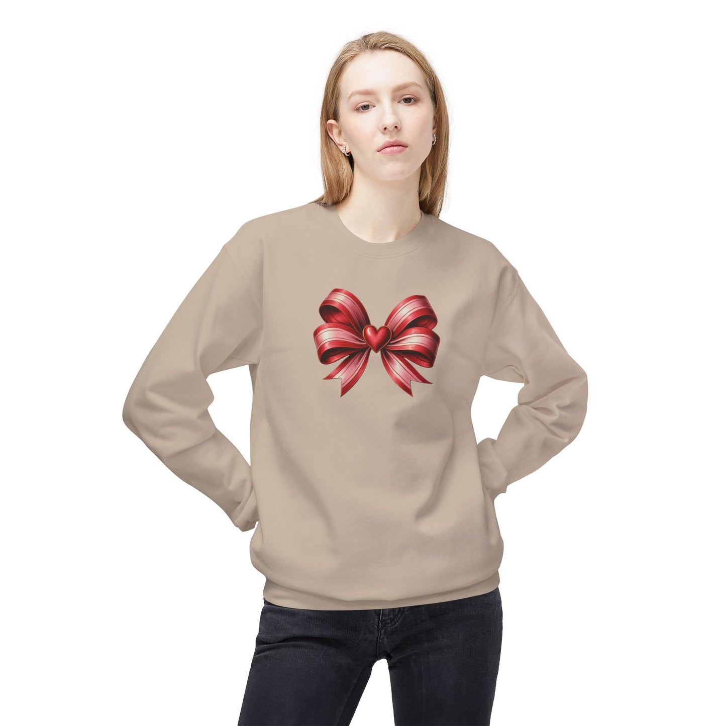 Valentine's  Bow Sweatshirt