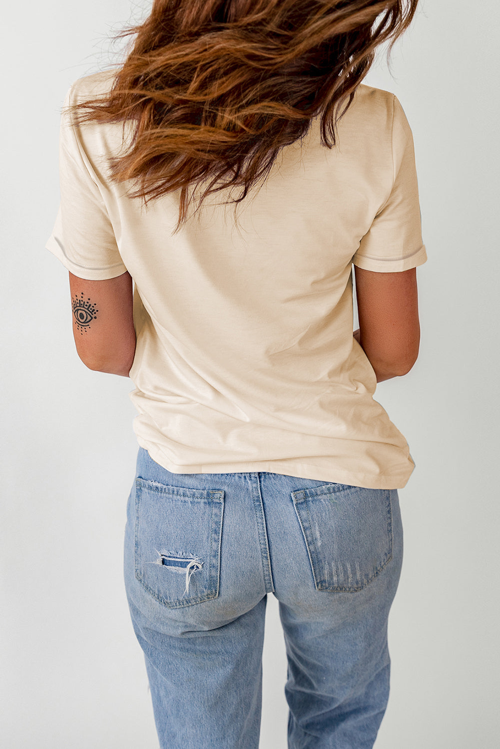 Rodeo graphic cuffed t shirt