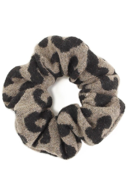 Leopard Print Lightweight Hair Scrunchies