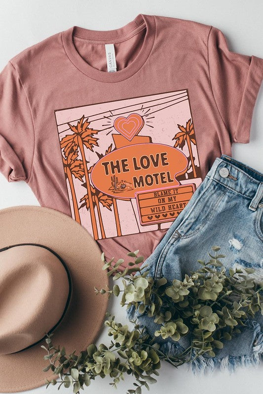The love motel graphic tee