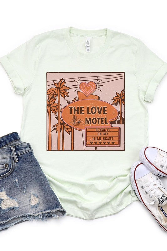 The love motel graphic tee