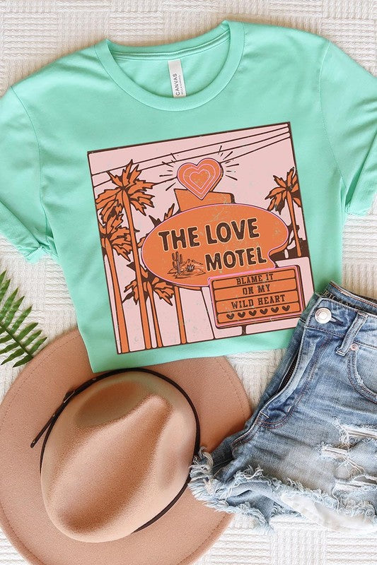 The love motel graphic tee