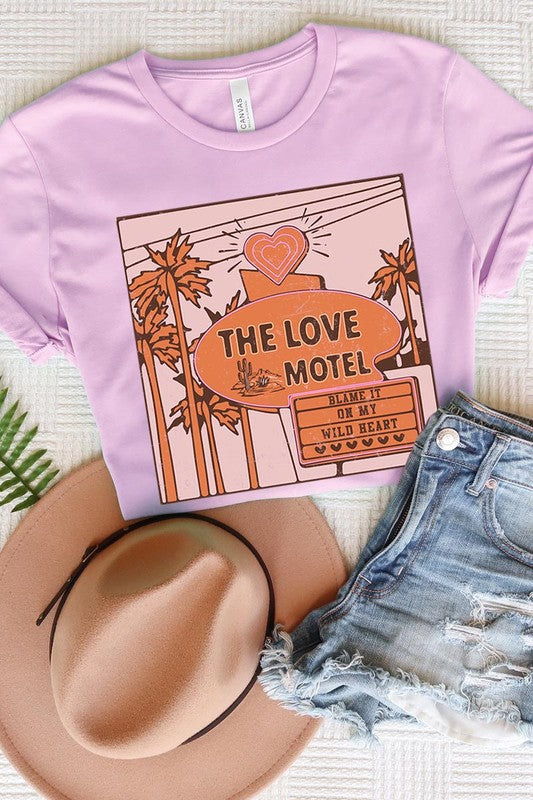 The love motel graphic tee