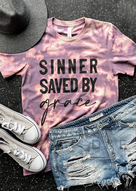 Sinner Bleached Graphic Tee