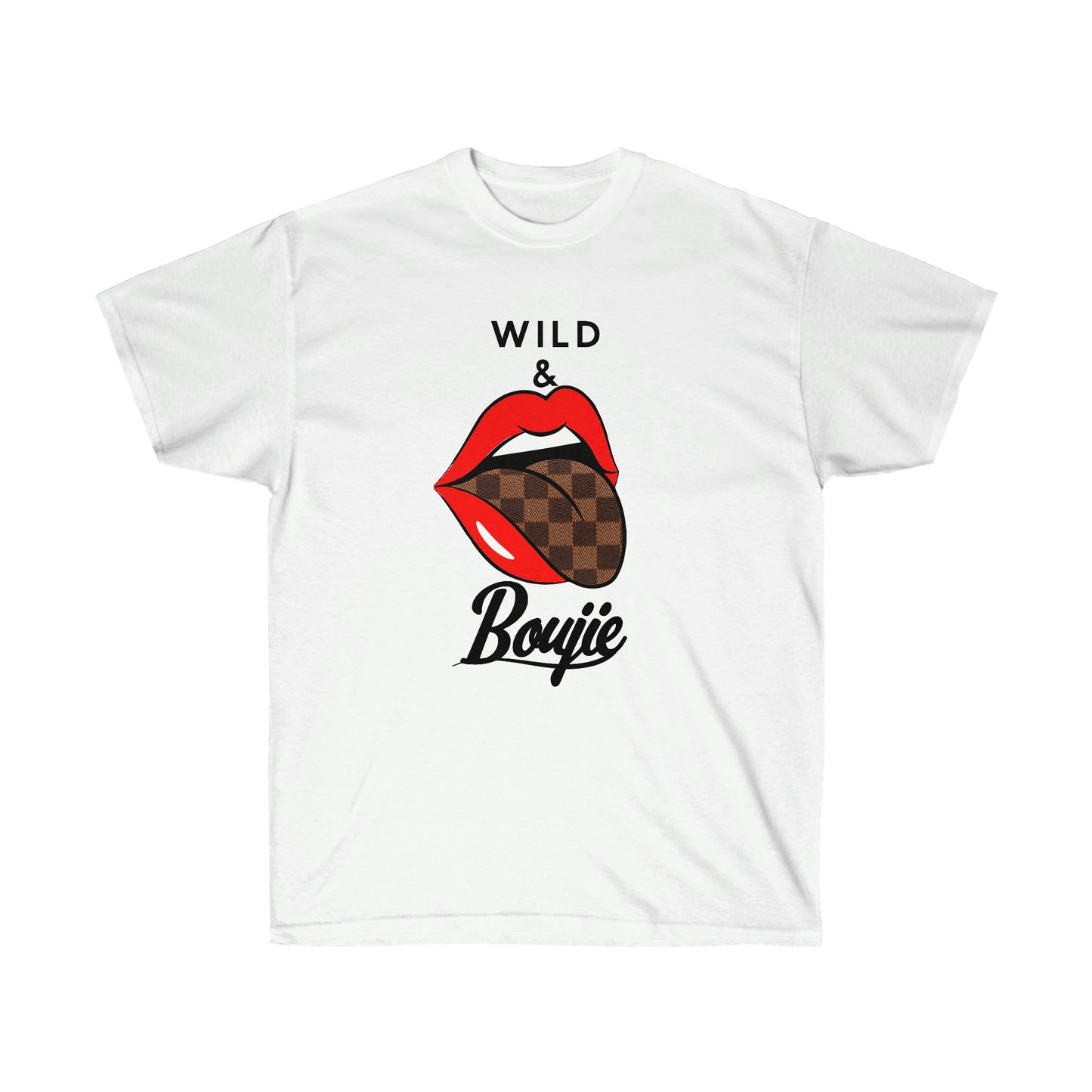 Wild and boujie red lip ultra cotton t-shirt